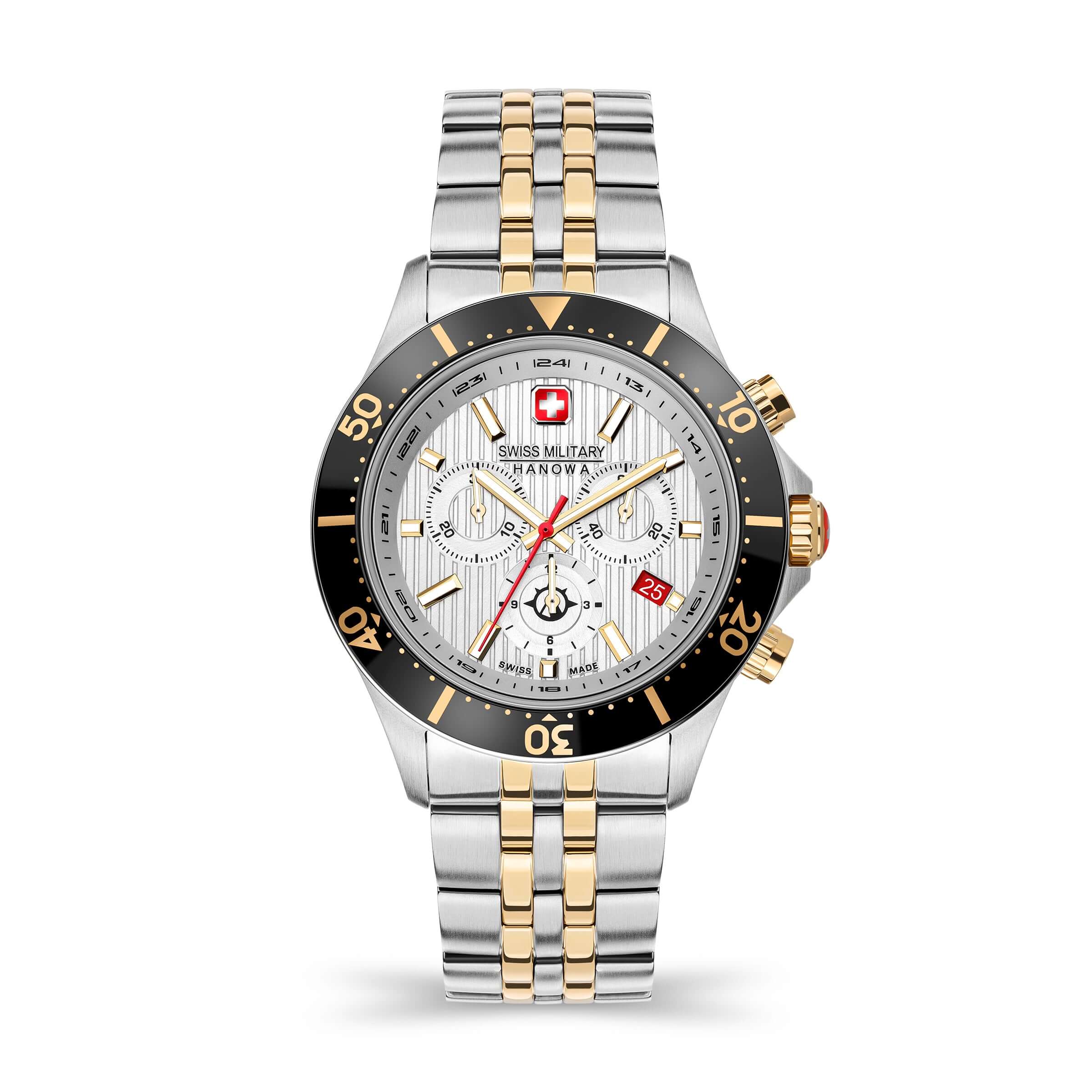 7620958005945 - FLAGSHIP X CHRONO Herren Armbanduhr Chronograph Silber Schwarz Gold 42mm Edelstahl Uhr Herrenuhr Chronographen Armbanduhr 7620958005945 - FLAGSHIP X CHRONO Herren Armbanduhr Chronograph Silber Schwarz Gold 42mm Edelstahl Uhr Herrenuhr Chronographen Armbanduhr