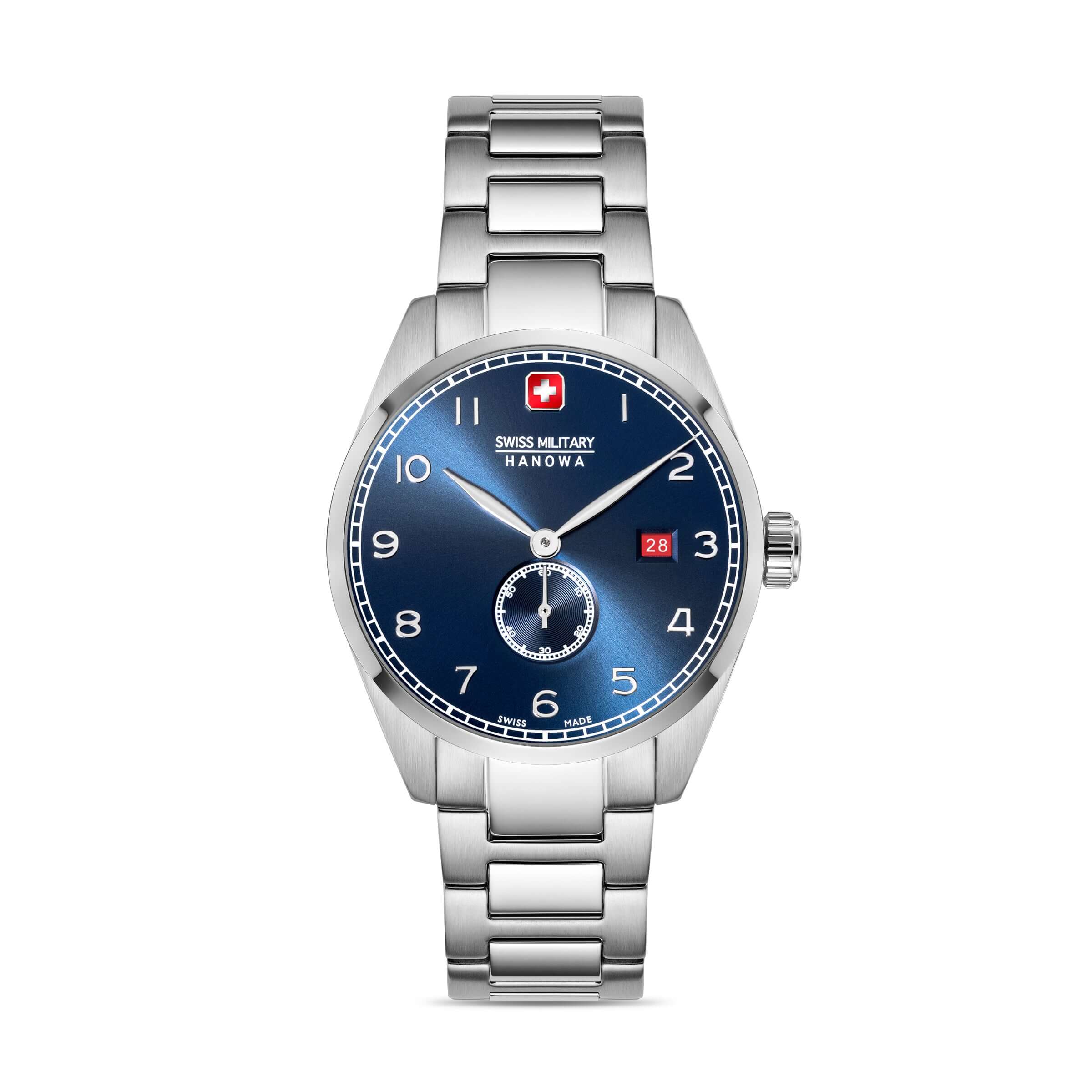 7620958009974 - Herren Armbanduhr Analog Blau Edelstahl Herrenuhr Armbanduhr Chronograph Uhren