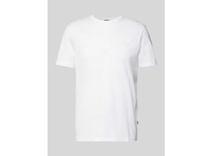 7621204416713 - T-Shirt mit geripptem Rundhalsausschnitt Modell Cosmo