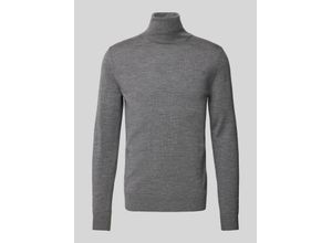 7621204760977 - Rollkragenpullover aus reiner Schurwolle mit Teilungsnähten