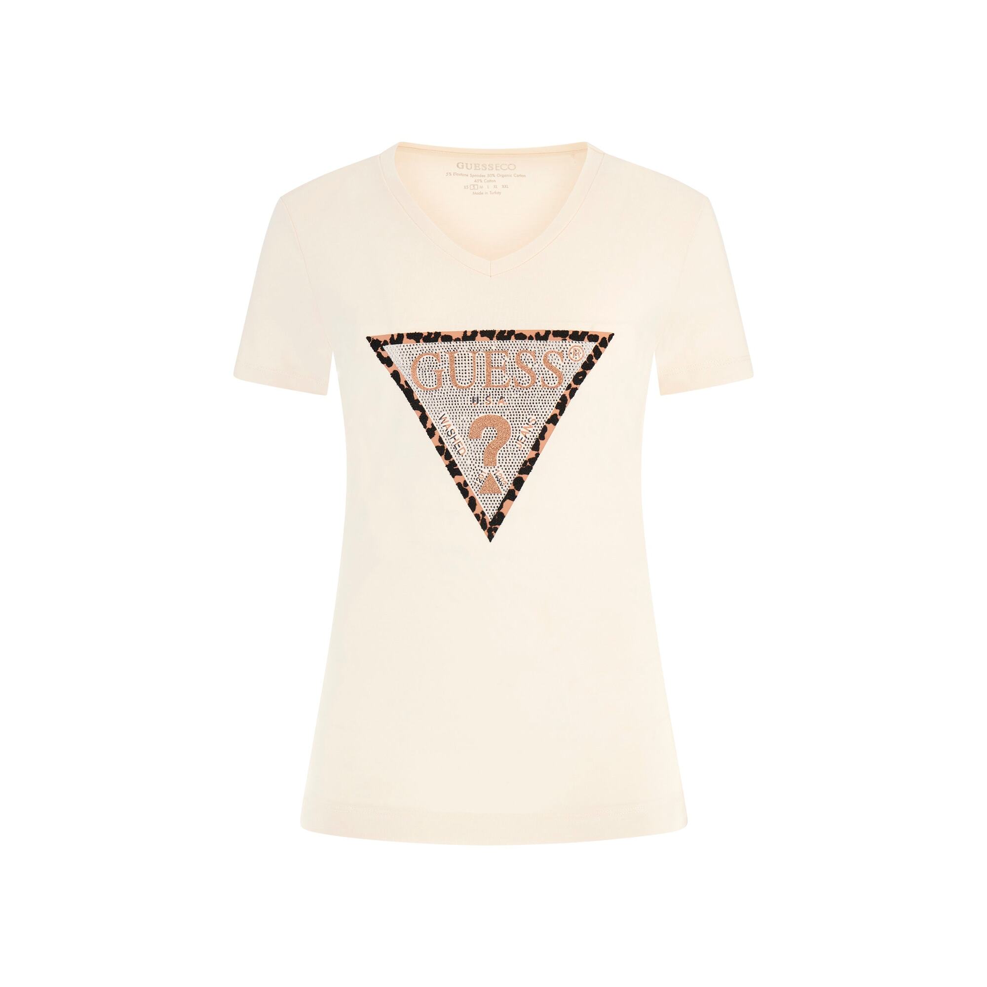 7622336568073 - T-Shirt mit V-Ausschnitt Damen Leo Triangle 7622336568073 - T-Shirt mit V-Ausschnitt Damen Leo Triangle