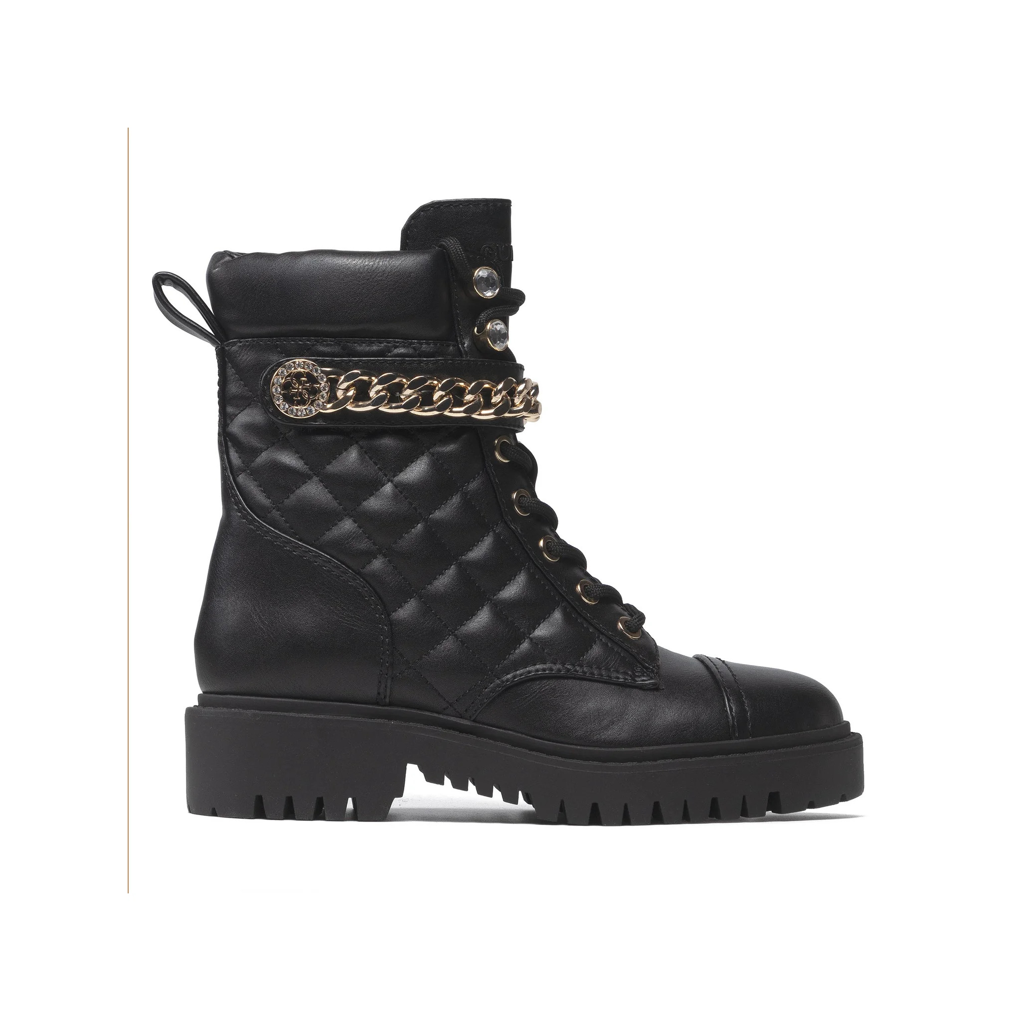 7624302202073 - GUESS Stiefeletten (schnürbar) in schwarz Boots für Damen 7624302202073 - GUESS Stiefeletten (schnürbar) in schwarz Boots für Damen