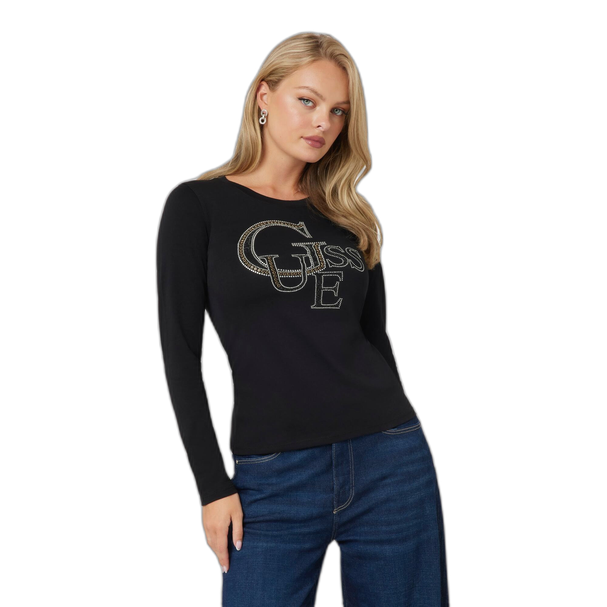 7625408419006 - T-Shirt langärmlig Damen Guess