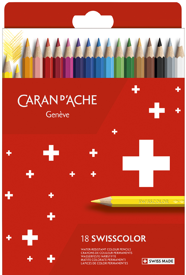 7630002343329 - CARAN DACHE Buntstifte Swisscolor 18er Kartonetui