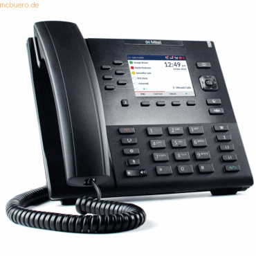 7630013825739 - 6867 VoIP SIP Telefon Schnurgebundenes Telefon VoIP PIN Code Integrierter Webserver PoE Farbdisplay Schwarz