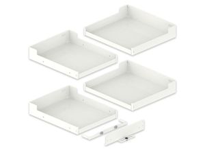 7630015350253 - Peka Einhängetablar Set Liro 450 Liro Magic Corner Comfort - Boden Apothekerschrank Stahlblech pulverbeschichtet weiß 6-tlg