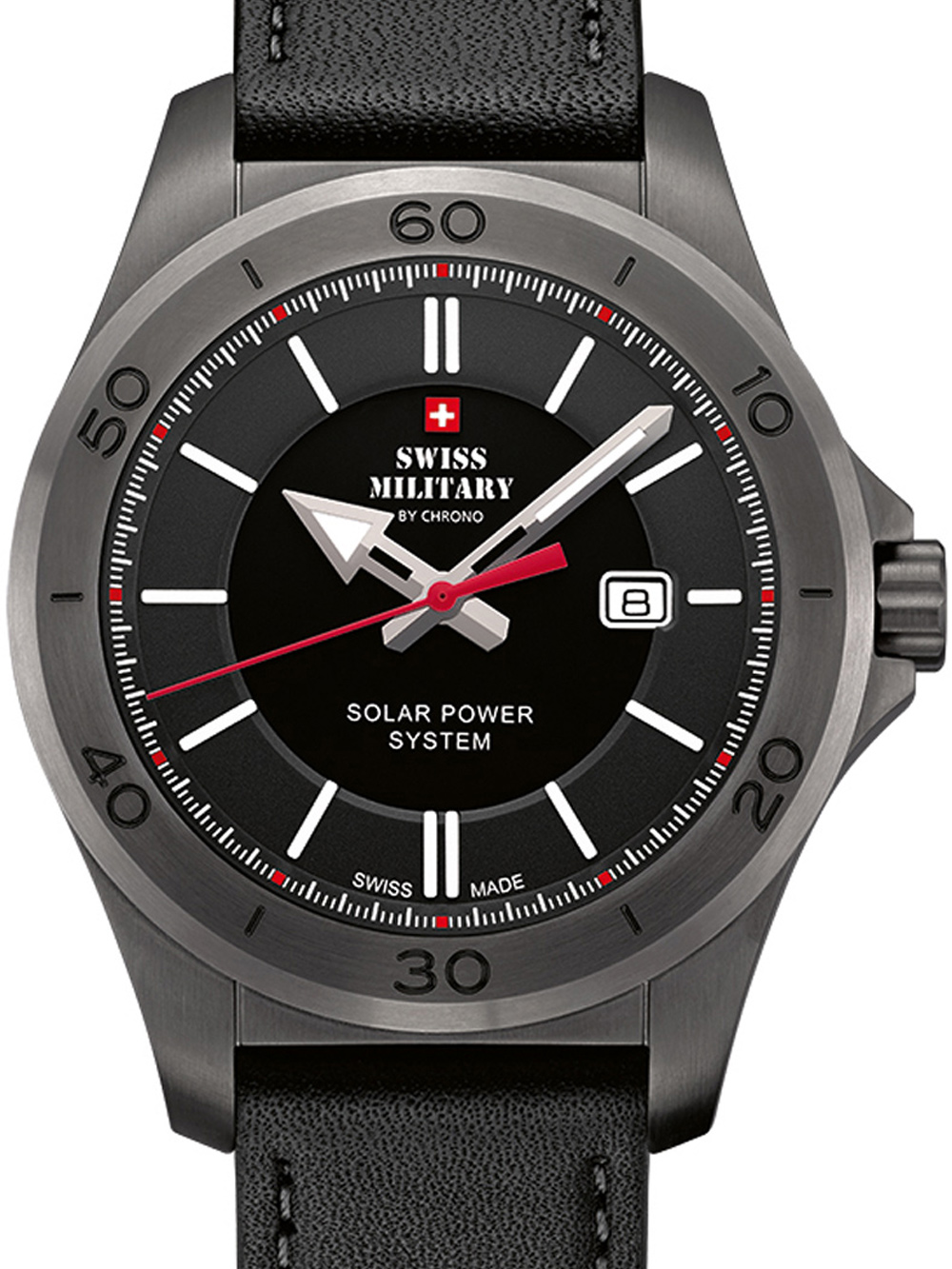 7630019134866 - Swiss Military SMS3407404 Herrenuhr Solar 42mm 10ATM