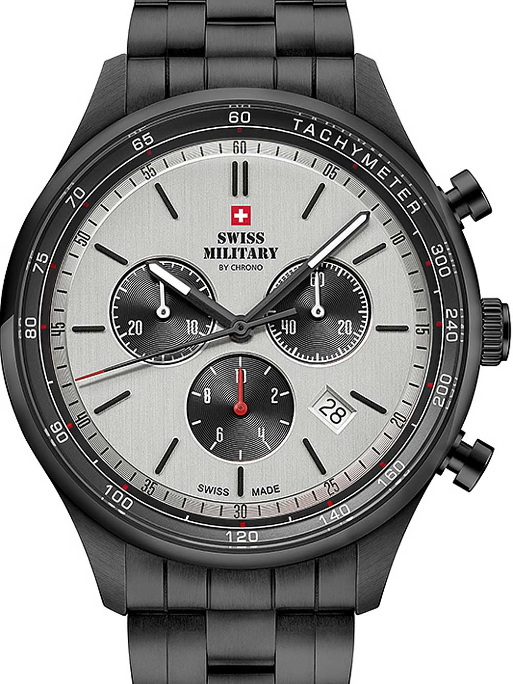 7630019146197 - Swiss Military SM3408105 Chronograph Herrenuhr 42mm 10ATM