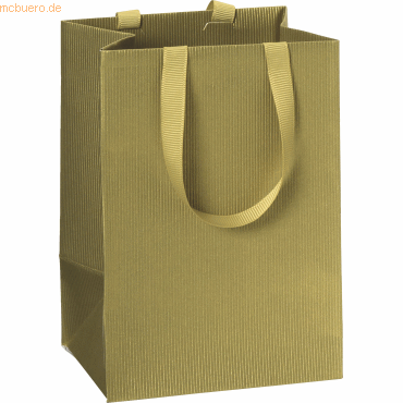 7630021188345 - 10 x Geschenktasche 10x8x14cm One Colour gold