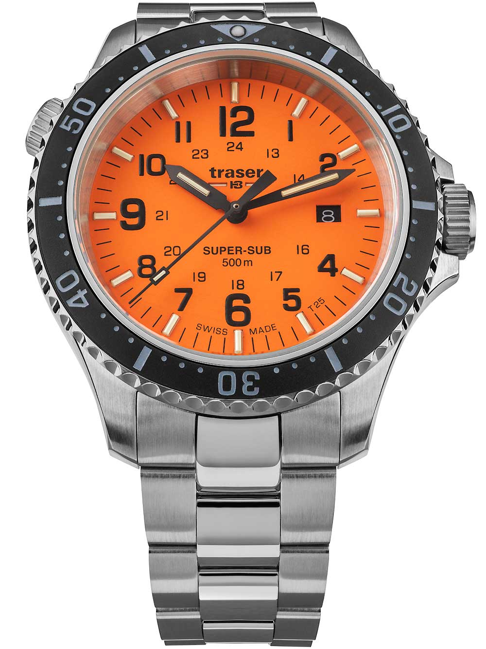 7630027704556 - 109381 P67 T25 SuperSub Orange 46 mm Taucheruhr Herrenuhr 50ATM