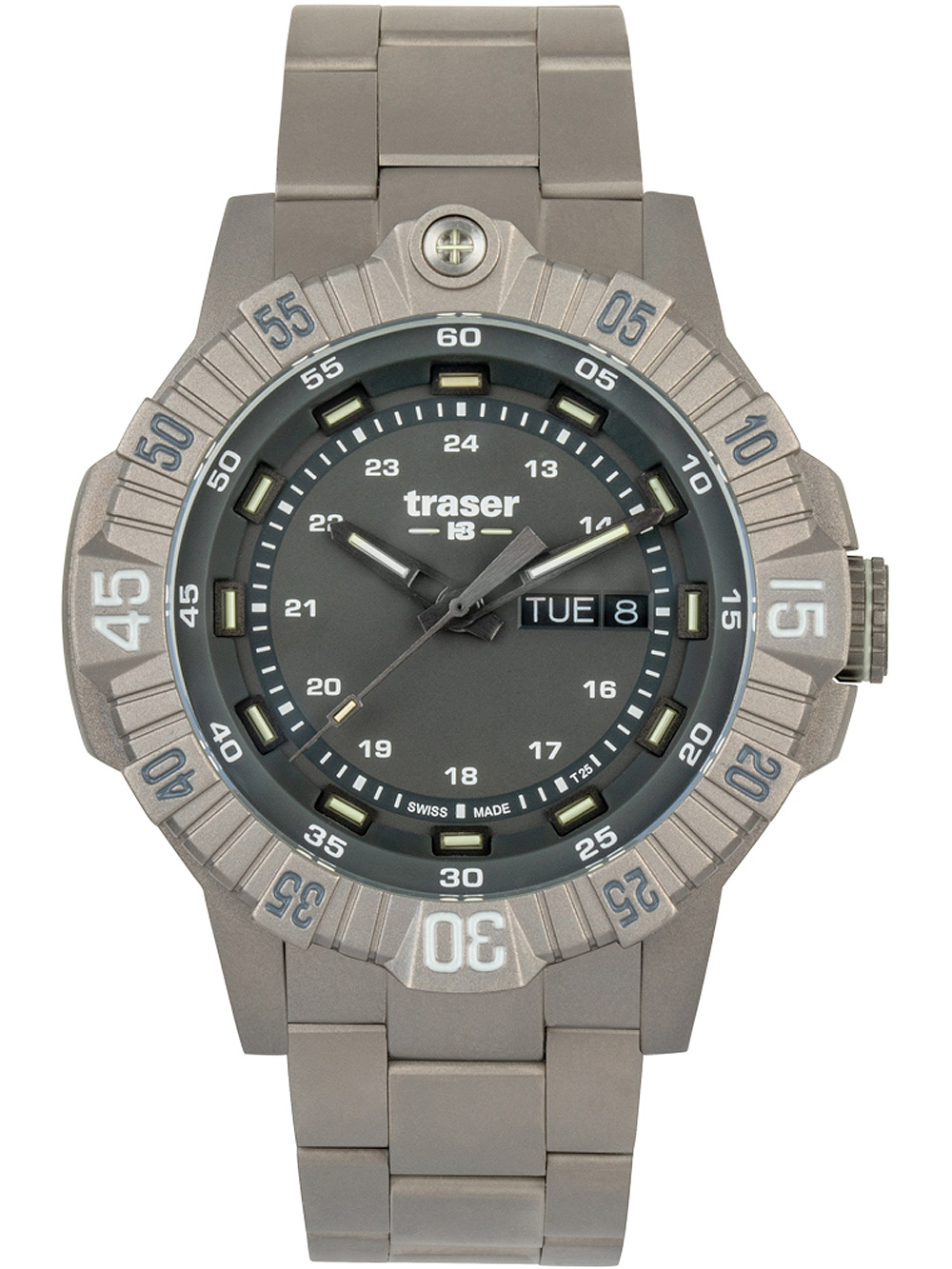 7630027705201 - 110666 Tactical Grau Titan Herrenuhr 46mm 20ATM