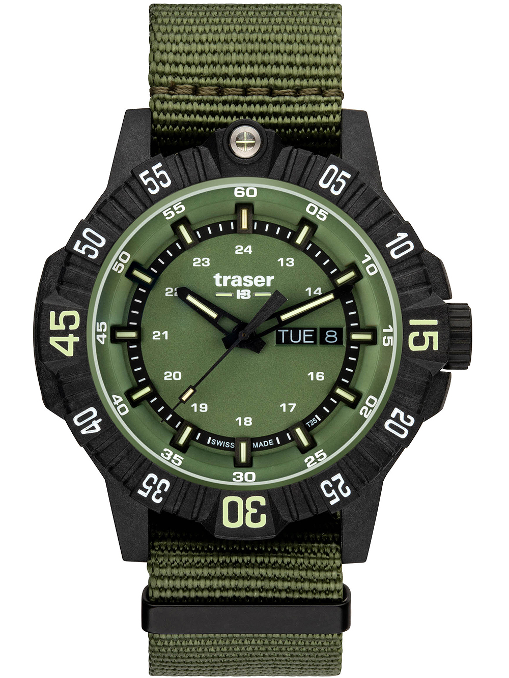 7630027705409 - 110726 P99 Q Tactical Green Herrenuhr 46mm 20ATM