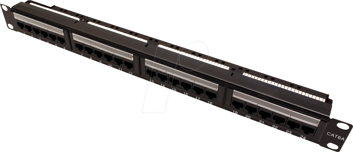 7630049611108 - VALUE - Patch Panel - Rack montierbar - RJ-45 X 24 - Schwarz - 483 cm (19)