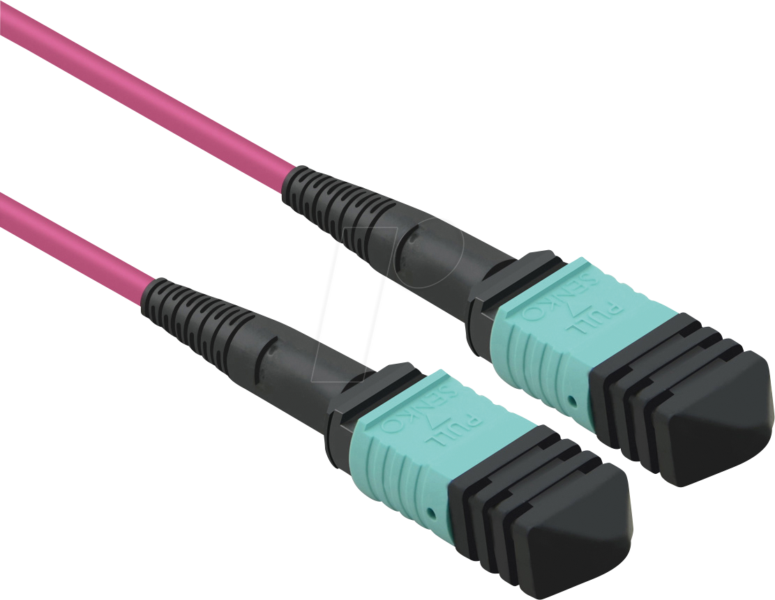 7630049611801 - 21991101 Glasfaser LWL Anschlusskabel [1x MPO Stecker - 1x MPO Stecker] 50 125 µ Multimode OM4 300 m