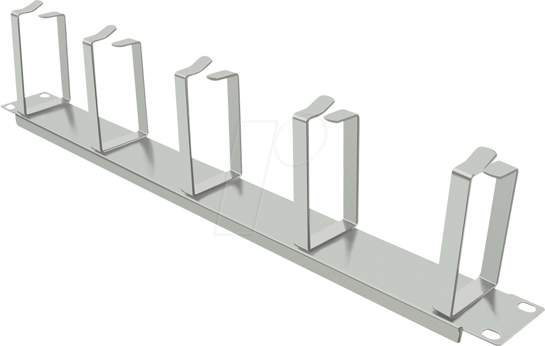 7630049613317 - 26990308 - 19 1 HE Kabelführungspanel RAL 7035 lichtgrau