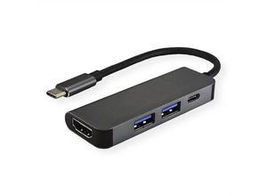 7630049614581 - VALUE USB Typ C Dockingstation HDMI 4K 2x USB Typ A + Typ C PD