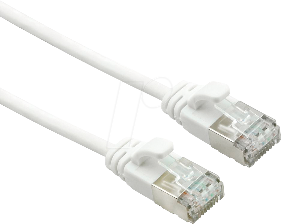 7630049619524 - ROLINE 21441700 - Cat6a Slim Patchkabel U FTP 05 m weiß