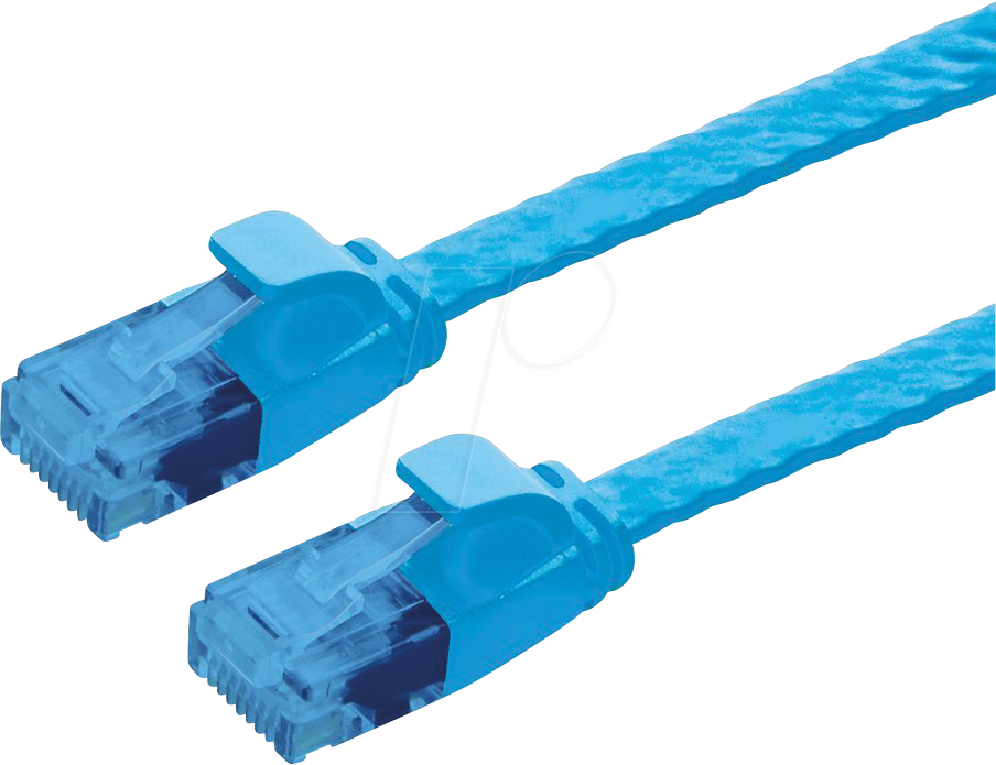 7630049622920 - 21992051 - Patchkabel Cat6a UTP extra-flach blau 1 m