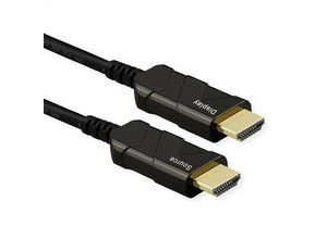 7630049623545 - Roline HDMI Anschlusskabel HDMI-A Stecker 50 m Schwarz 14013487 Ultra HD (4k) HDMI mit Ethernet HDMI-Kabel