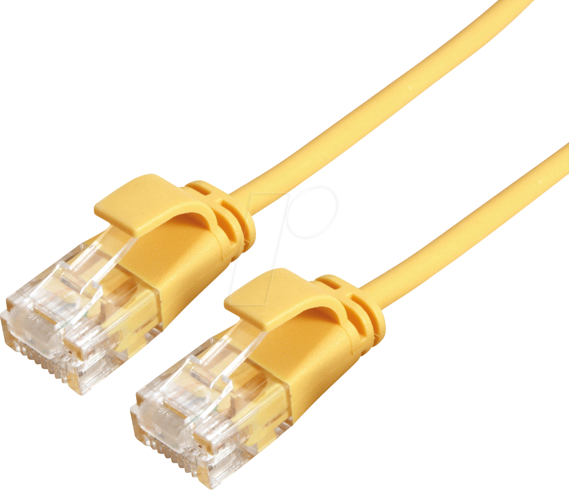 7630049623958 - ROLINE 21443926 - Cat6a Slim Patchkabel UTP gelb 3 m 7630049623958 - ROLINE 21443926 - Cat6a Slim Patchkabel UTP gelb 3 m