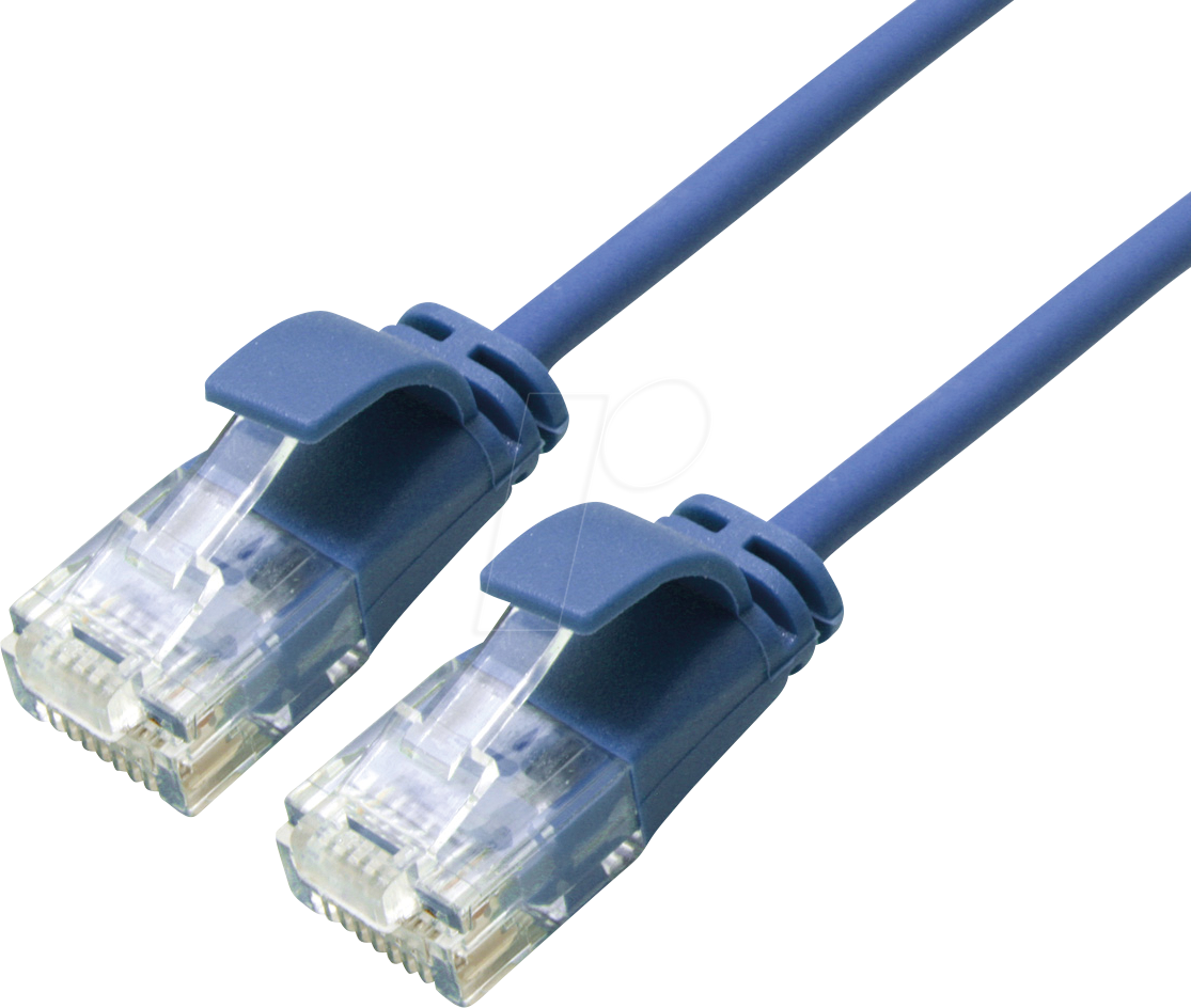 7630049624061 - ROLINE 21443941 - Cat6a Slim Patchkabel UTP blau 03m