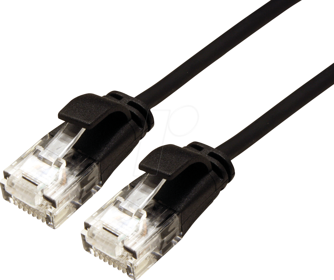 7630049624207 - ROLINE 21443957 - Cat6a Slim Patchkabel UTP schwarz 5 m