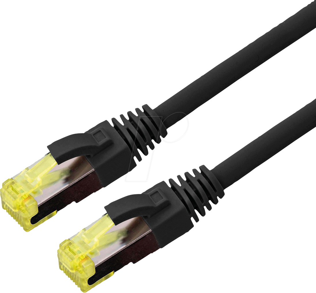 7630049627475 - 21150752 RJ45 Netzwerkkabel Patchkabel cat 6a s ftp 200 m Schwarz 1 St - Roline