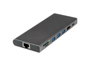 7630049628427 - USB-C® Dockingstation 12991138 Passend für Marke Universal integrierter Kartenleser USB-C® Power Delivery