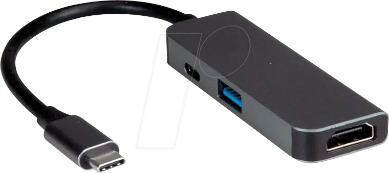 7630049628687 - 12991141 - Adapter USB-C > HDMI USB-A PD 4K 30Hz