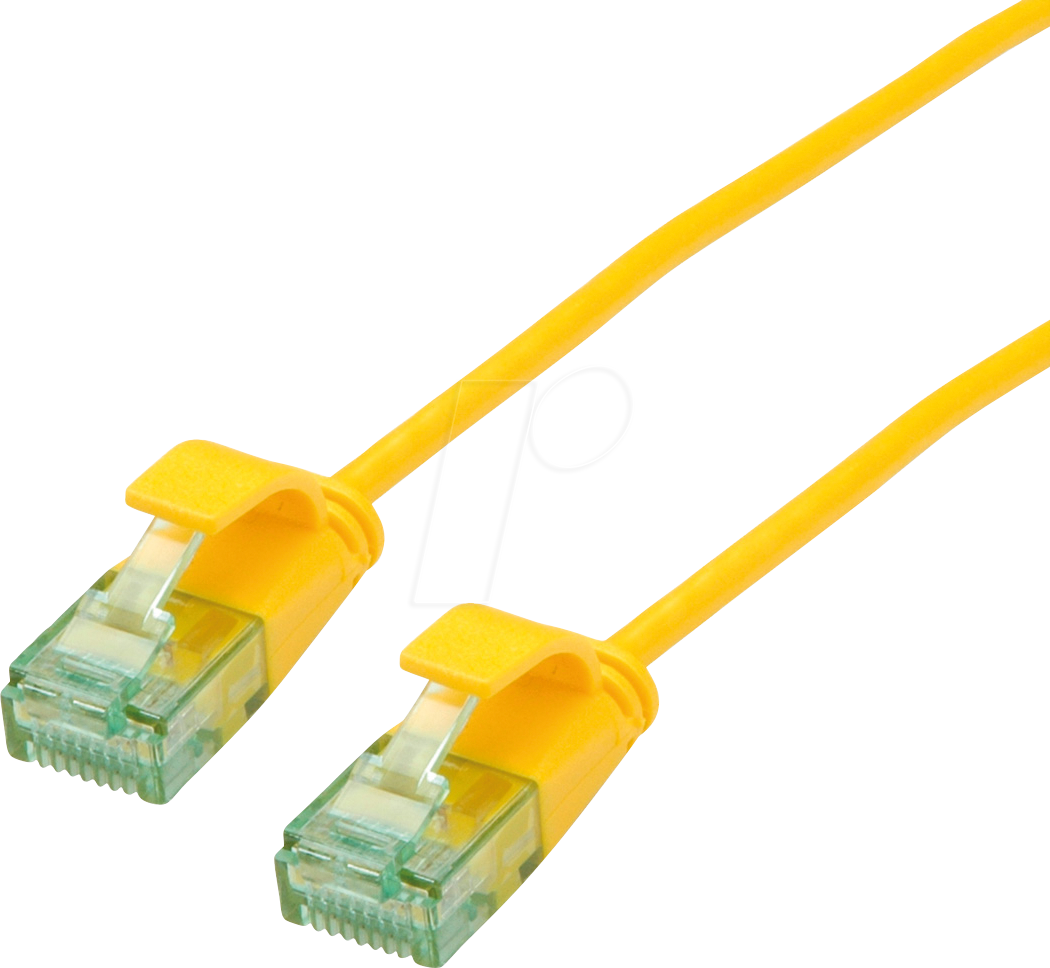 7630049629431 - ROLINE 21453420 - Patchkabel Cat6a (Class EA) UTP Slim gelb 015 m