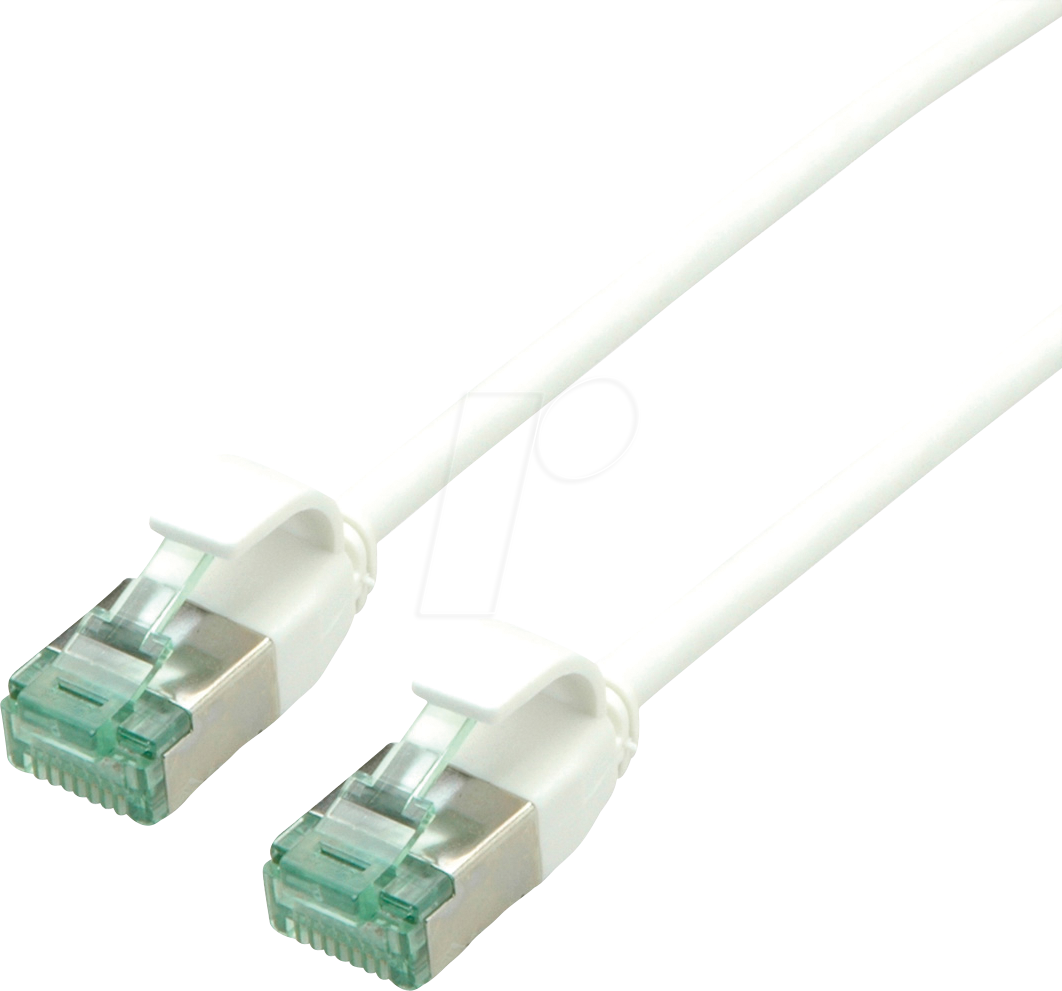 7630049630314 - ROLINE 21453360 - Patchkabel Cat6a (Class EA) U FTP Slim weiß 015 m