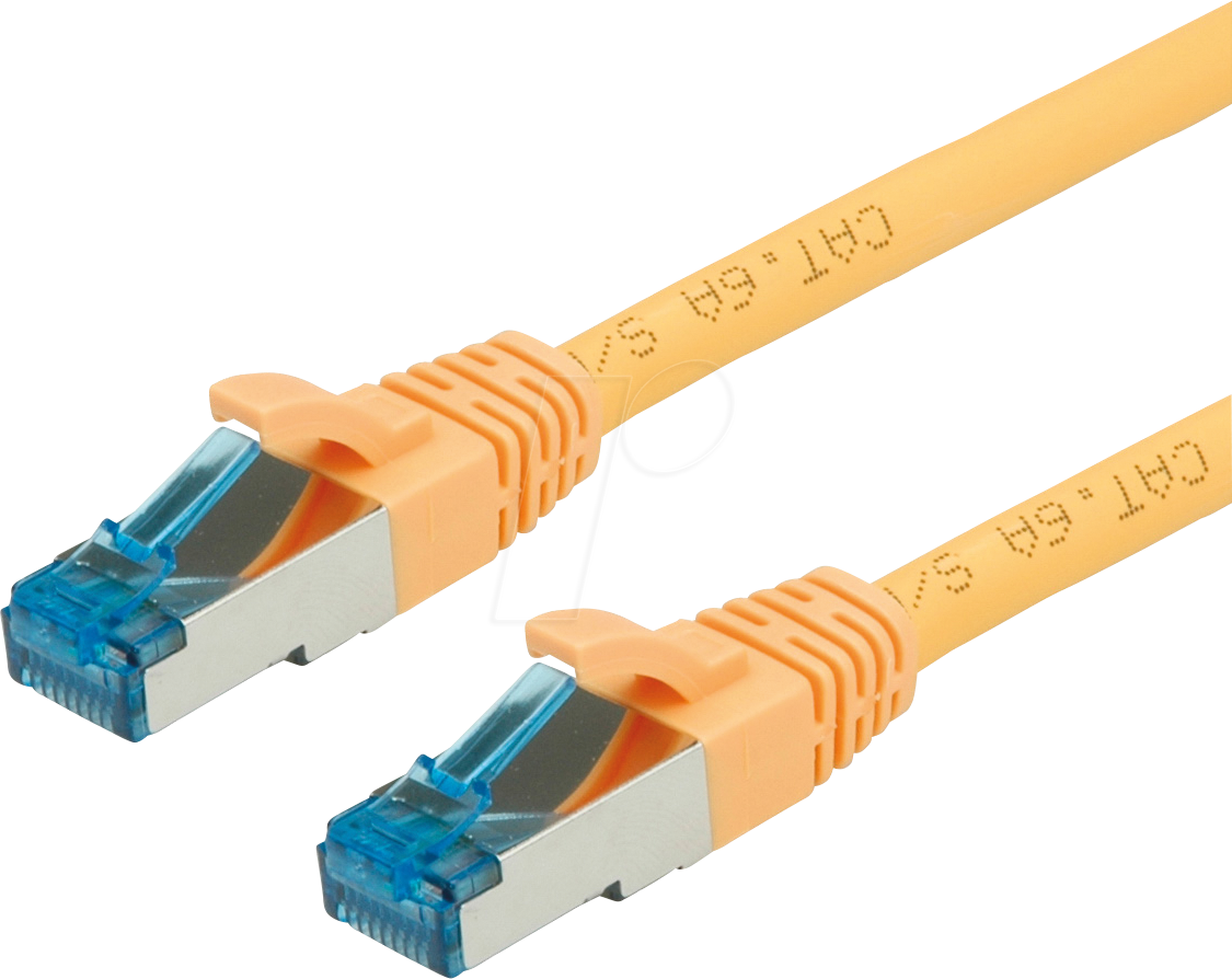 7630049632011 - 21991981 - Patchkabel Cat6a S FTP PIMF gelb 015 m