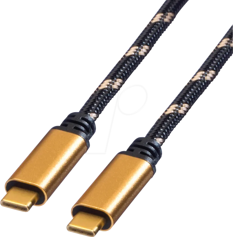 7630049632783 - ROLINE 11029039 - USB 40 Gb s Kabel C Stecker auf C Stecker 100W schwarz gold 7630049632783 - ROLINE 11029039 - USB 40 Gb s Kabel C Stecker auf C Stecker 100W schwarz gold