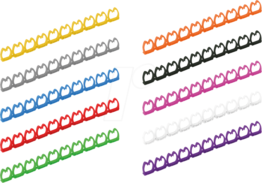 7630049634459 - 25995255 - Kabelringe für Patchkabel 4 - 55 mm 100 Stück mehrfarbig 7630049634459 - 25995255 - Kabelringe für Patchkabel 4 - 55 mm 100 Stück mehrfarbig