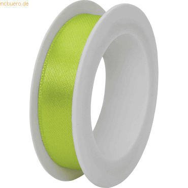 7630050813669 - 12 x Geschenkband Satin Spule 15mmx3m grün hell 7630050813669 - 12 x Geschenkband Satin Spule 15mmx3m grün hell