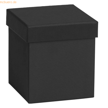 7630050845882 - 6 x Geschenkbox 11x11x12cm One Colour schwarz