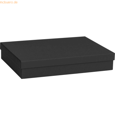 7630050846377 - 4 x Geschenkbox 33x6x24cm One Colour schwarz