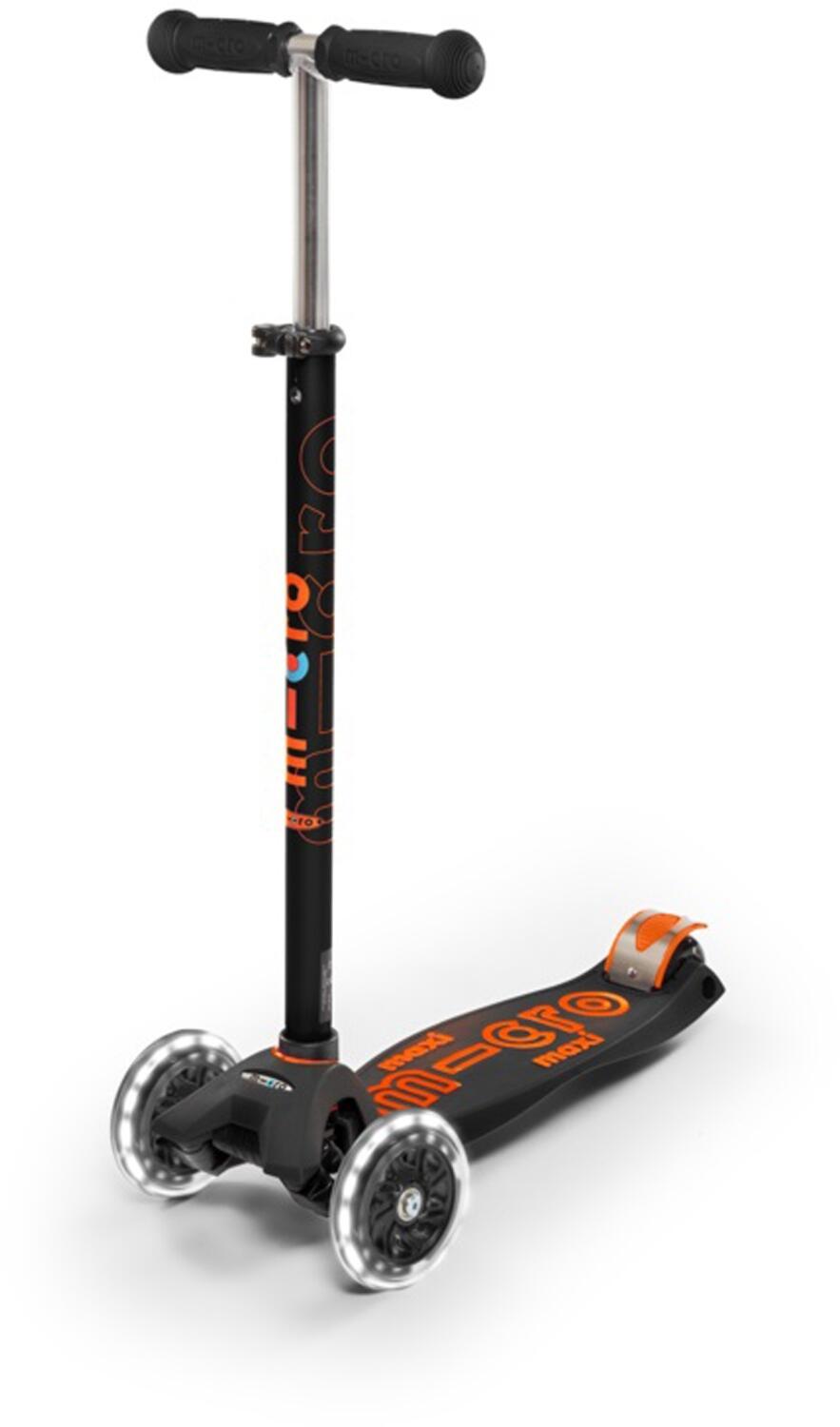 7630053543969 - Kinderkickboard Maxi Deluxe LED (black orange)