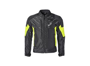7630180124451 - Motorradjacke GMS Kasai WP Schwarz-Fluo Gelb