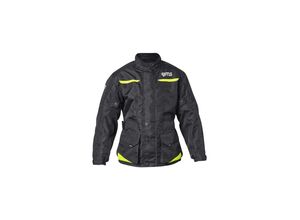 7630180125090 - Motorradjacke GMS Gear WP Schwarz-Fluo Gelb Kinder