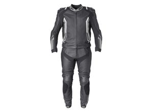 7630180125342 - Lederkombi GMS GR-1 Leather Suit Schwarz-Grau-Weiß 46