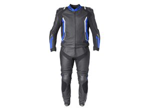 7630180125373 - Lederkombi GMS GR-1 Leather Suit Schwarz-Blau-Weiß