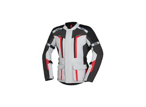 7630554904481 - Evans-ST 20 Motorrad Textiljacke - Grau Rot - S - unisex