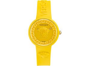 7630615130927 - Quarzuhr VERSACE MEDISA POP VE6G00523 Armbanduhren gelb Damen Armbanduhr Damenuhr Saphirglas Swiss Made analog