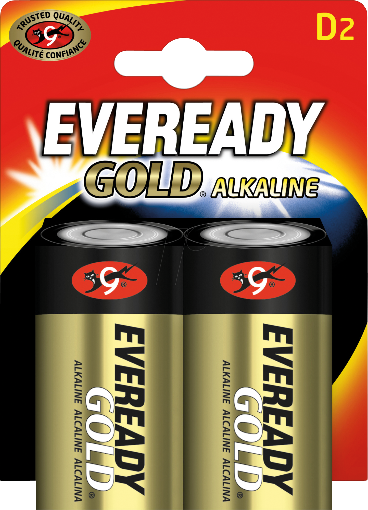 7638900205954 - EVG 2XD - Gold Alkaline Batterie D (Mono) 2er-Pack