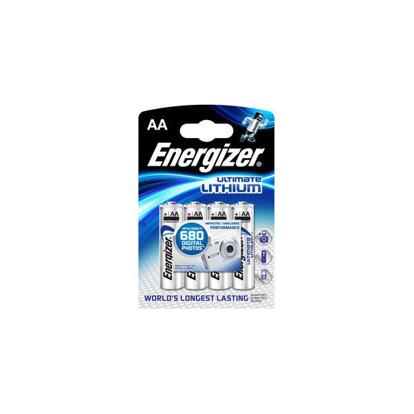 7638900262643 - Energizer Batterie Lithium UCE91B4 24615 15V Mignon AA 3000mAh 4er Blister