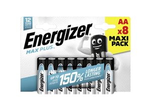 7638900437362 - Max Plus Mignon (AA)-Batterie Alkali-Mangan 15 v 8 St - Energizer