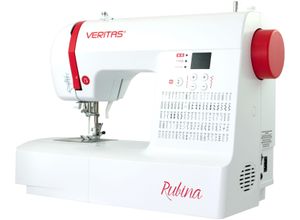 7640105924578 - VERITAS Nähmaschine Rubina Nähmaschinen rot (weiß rot) Coverlock-Nähmaschinen Nähmaschinen