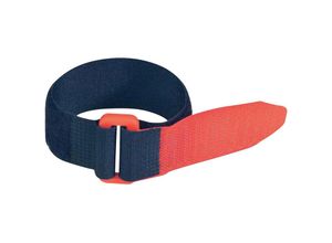 7640108880147 - F101-25-195-5 Klettband mit Gurt Haft- und Flauschteil (l x b) 195 mm x 25 mm Schwarz Rot - Fastech