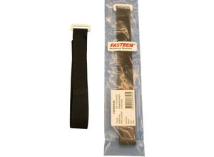 7640108883575 - F101-20-300 Klettband mit Gurt Haft- und Flauschteil (l x b) 300 mm x 20 mm Schwarz 1 St - Fastech